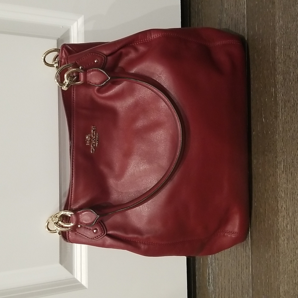 Red Coach bag